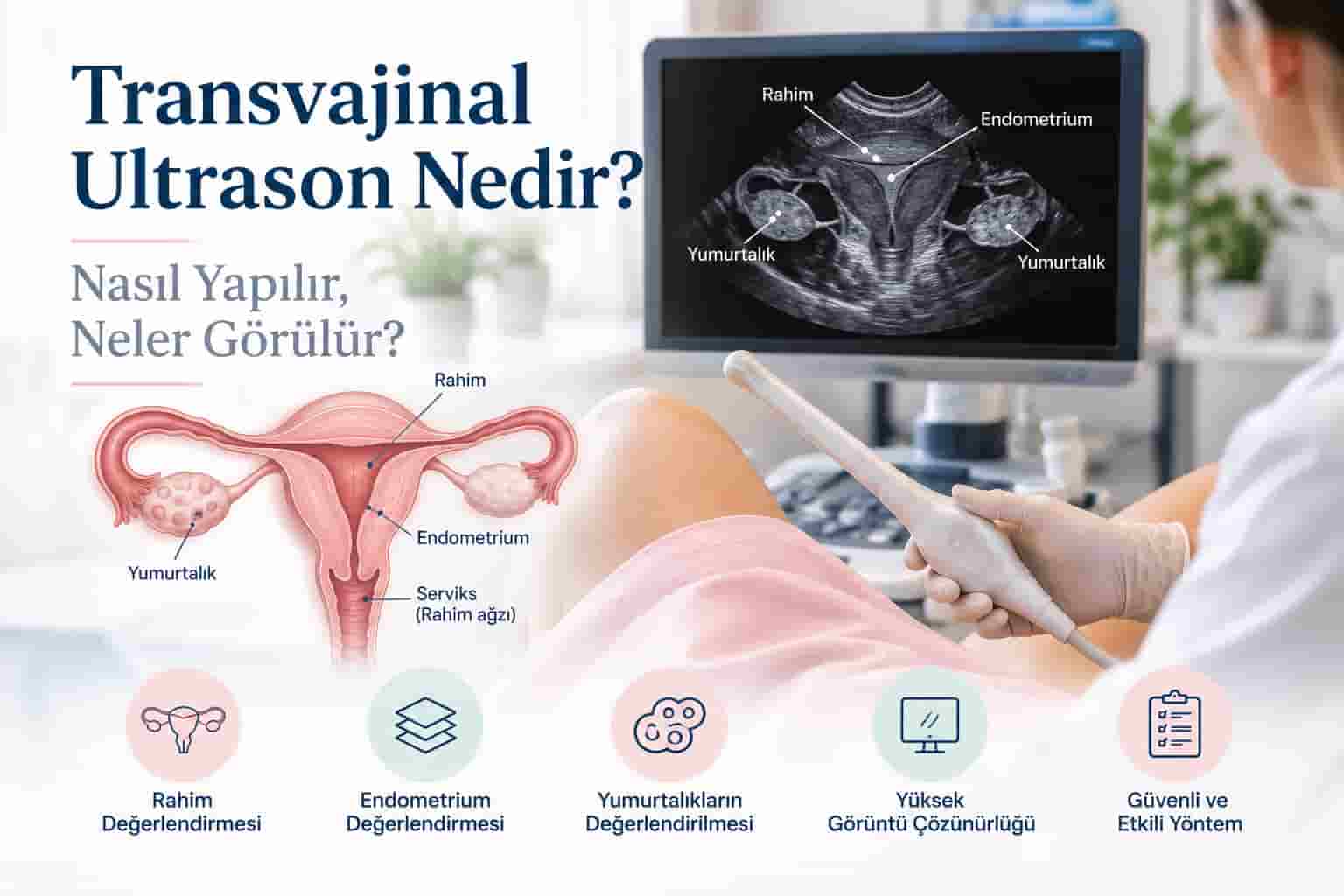 Transvajinal Ultrason Nedir? Nasıl Yapılır, Neler Görülür?