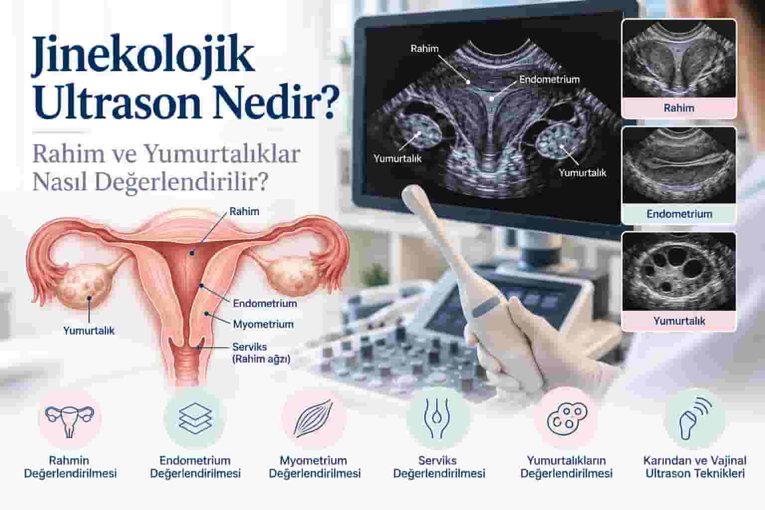 Jinekolojik Ultrason Nedir? Rahim ve Yumurtalıklar Nasıl Değerlendirilir?
